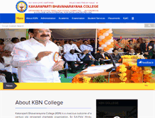 Tablet Screenshot of kbncollege.ac.in